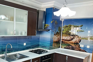 3D Tezgah Arası Cam